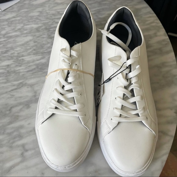NEW ZARA WHITE CASUAL SNEAKERS - Picture 8 of 9